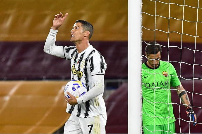 Cristiano Ronaldo breaks another record against AS Roma