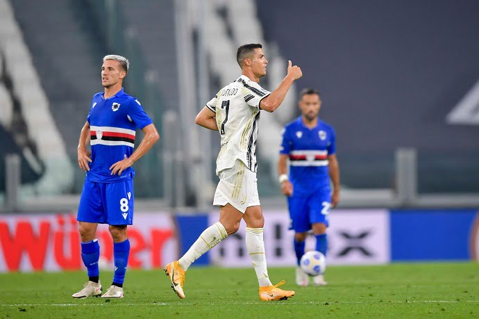 Cristiano Ronaldo's game by numbers vs Sampdoria