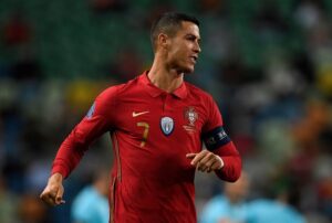 Ronaldo and Ramos after the game Portugal vs Spain