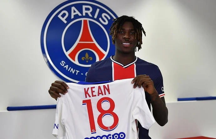 PSG have signed Moise Kean on a season long from Everton.