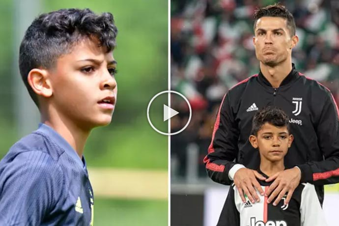 Video: Cristiano Ronaldo Jr shows off his brilliant talents | HD