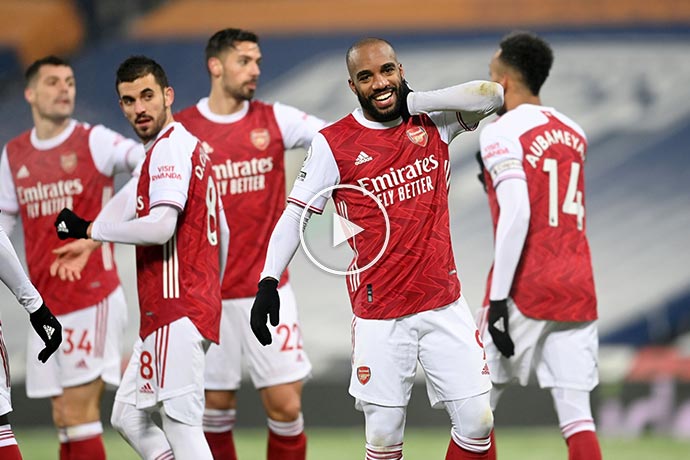 Video: Lacazette Two Goals against West Brom | West Brom 0-4 Arsenal