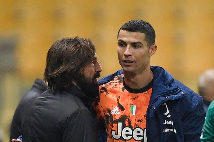 Andrea Pirlo admits to Cristiano Ronaldo-reliance at Juventus
