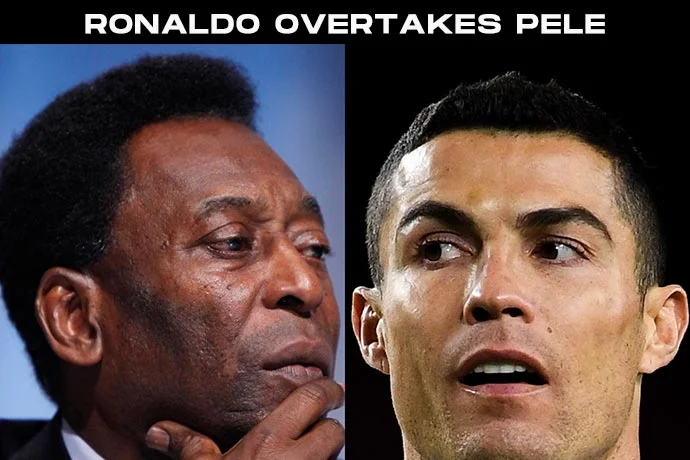 Ronaldo breaks Pele’s goal scoring record