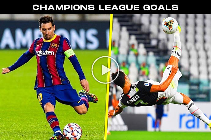 Video: Ronaldo vs Messi Legendary Champions League Goals HD