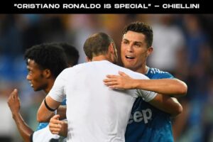 “Cristiano Ronaldo is special, I’m lucky to play with him,” - Chiellini