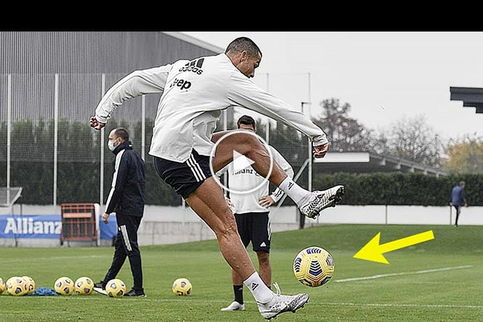 Video: Cristiano Ronaldo Does Illegal Things In Training!