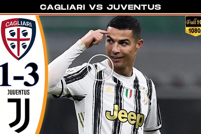 Video: Cagliari 1-3 Juventus | Ronaldo Scores A First-Half Hat-Trick