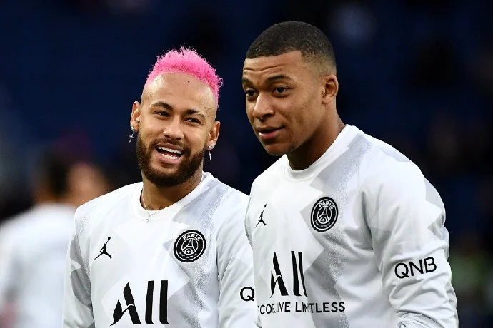 "He is our golden boy," Neymar says of PSG teammate Kylian Mbappe