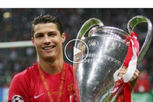 Video: Cristiano Ronaldo's first champions league cup in his football career