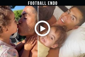 Video: Cristiano Ronaldo and daughter Alana absolute love