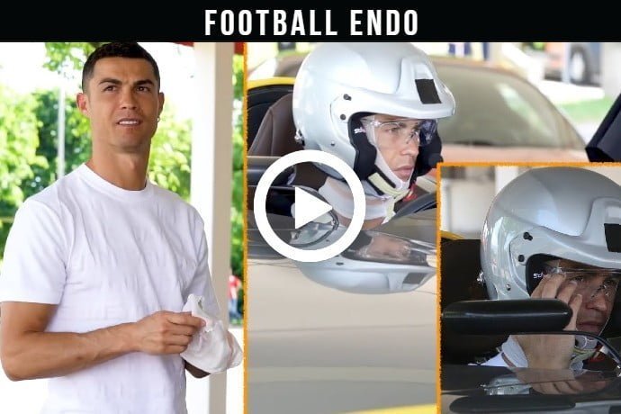 Video: Cristiano Ronaldo meets Formula One Ferrari Team from Maranello