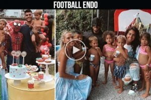 Video: Georgina Rodriguez Ronaldo with children at birthday twins Alvaro Morata