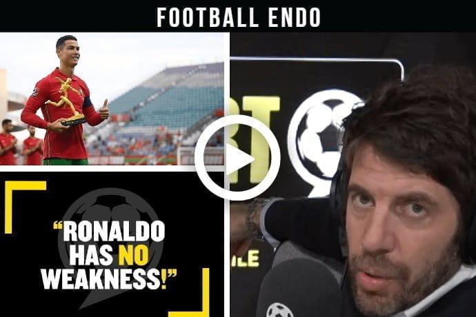 Video: "Ronaldo Has No Weakness!" Andy Goldstein Says Cristiano Ronaldo Is The Best No.9 Of All Time!