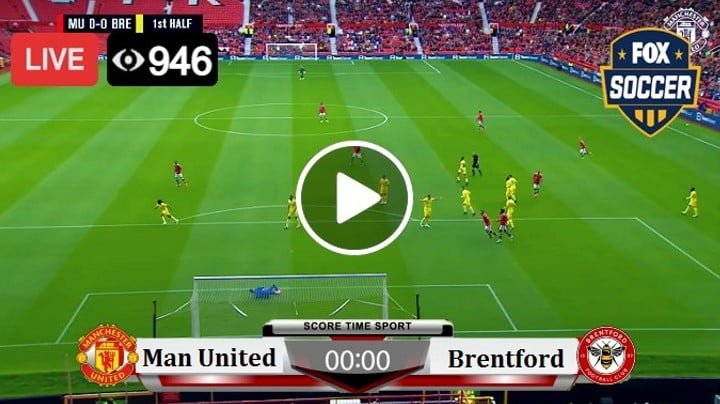 Manchester United Vs Brentford Premier League Football Match