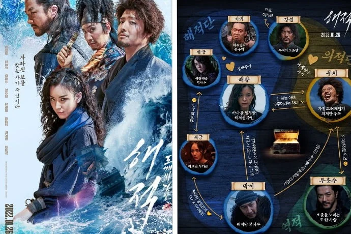 In the "The Pirates" sequel poster, Han Hyo Joo, Kang Ha Neul, Lee Kwang Soo, and Kwon Sang Woo embark on an epic adventure