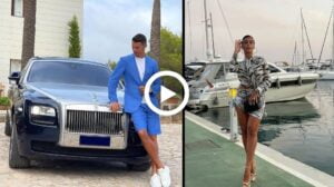 Video: Cristiano Ronaldo & Georgina Rodriguez go to a restaurant in a Rolls Royce