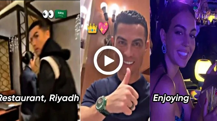 Video: Cristiano Ronaldo & Georgina at Restaurant in Riyadh