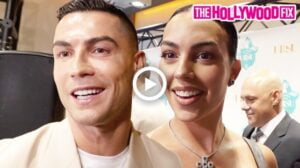 Video: Cristiano Ronaldo & Georgina Rodriguez Interview With Press At The Minerales De Avila Brand Event