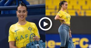 Video: Georgina Rodriguez, Kids Support Cristiano Ronaldo | Al Nassr 4-3 Al Duhail