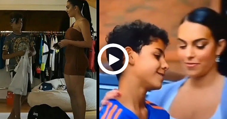Video Complicity between the fiancée and the eldest son of Cristiano Ronaldo