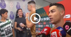 Video Georgina And Cristiano Jr Reaction To Cristiano Ronaldo After Match Interview